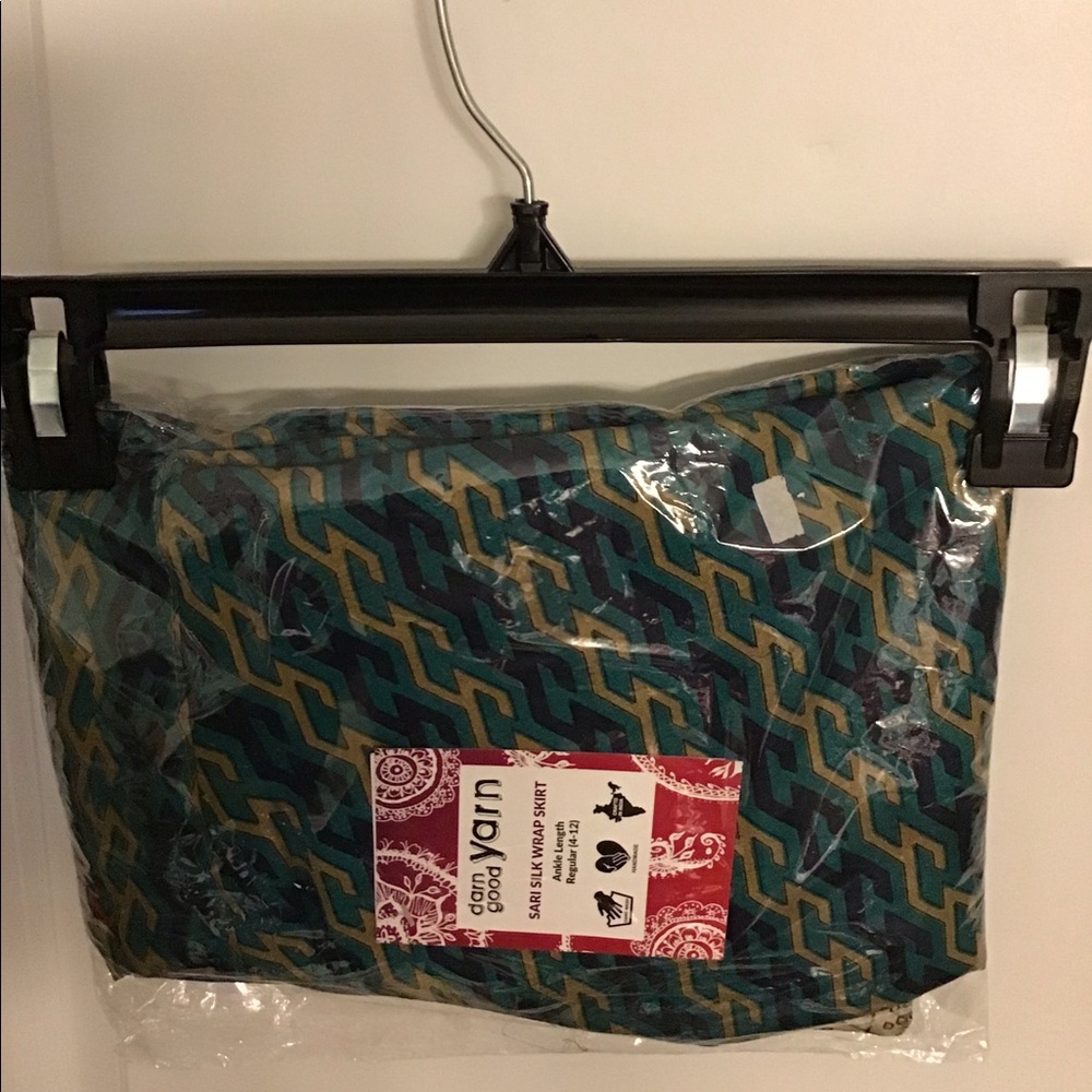 Sari silk wrap skirt